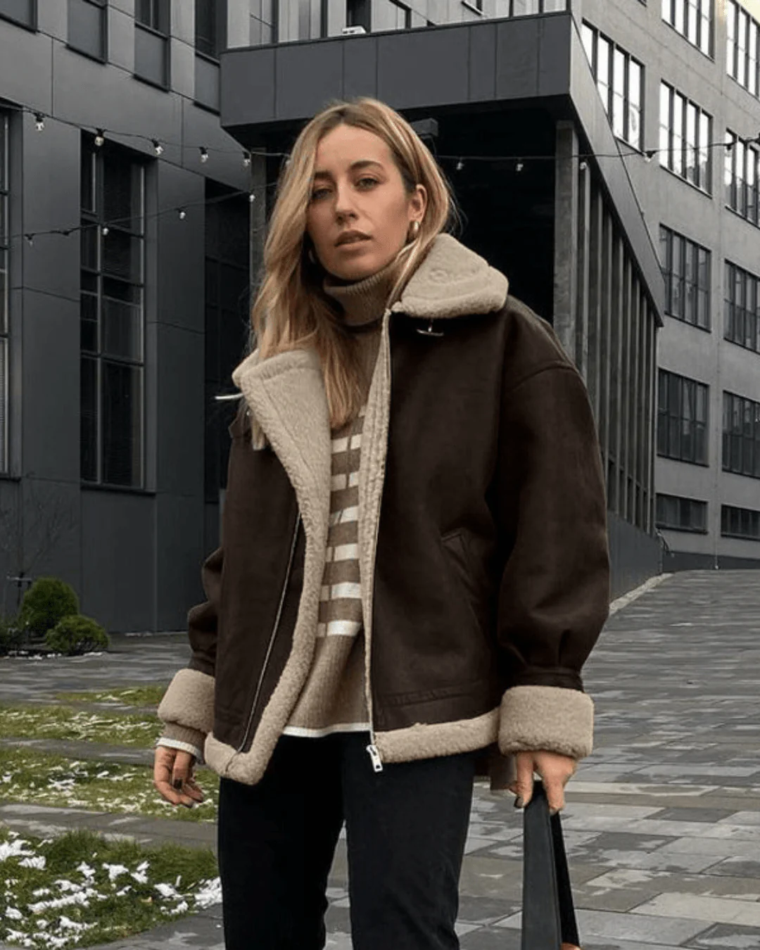 Aurora Suede Faux leather Jacket - Image 3