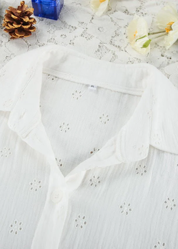 Beatrice Eyelet Ruffle Shorts Set - Image 5