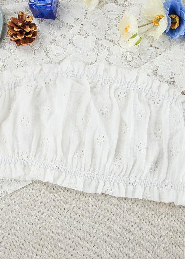 Beatrice Eyelet Ruffle Shorts Set - Image 7