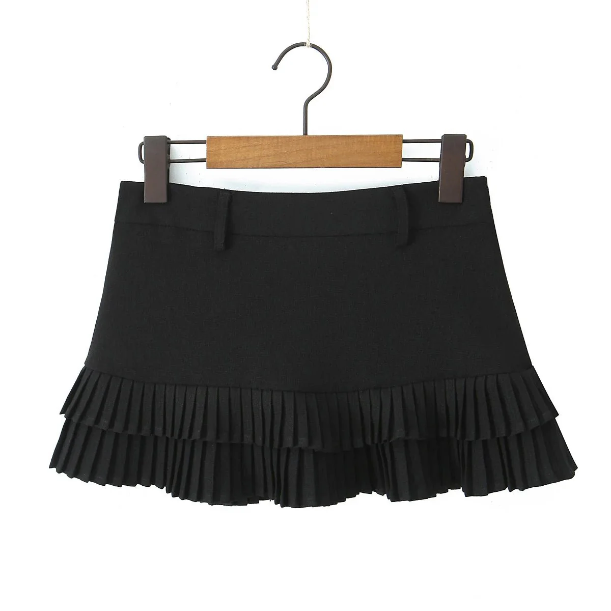 Bella Low-Waist Pleated Mini Skirt - Image 7