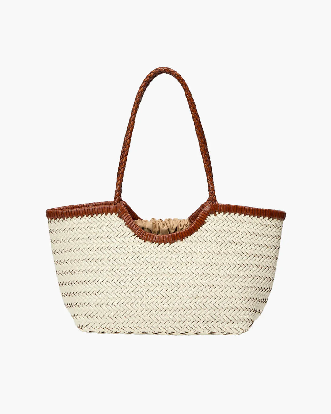 Bianca Handwoven Leather Tote Bag - Image 11