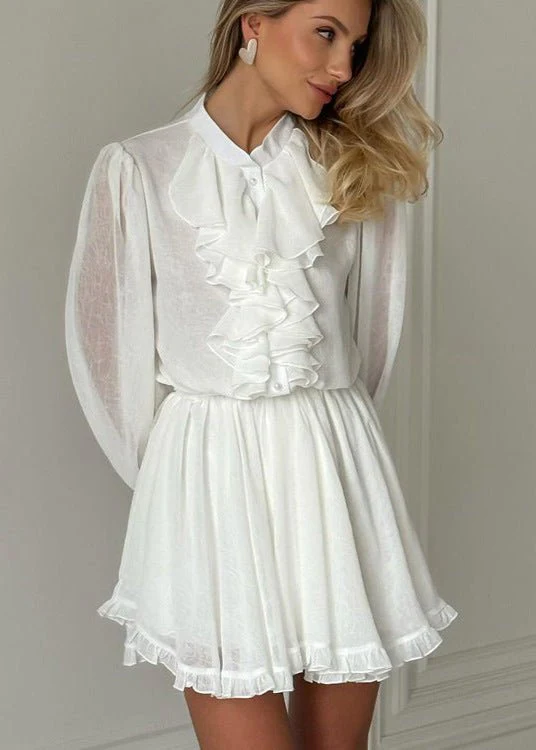 Brigitte Ruffled Mini Dress - Image 3