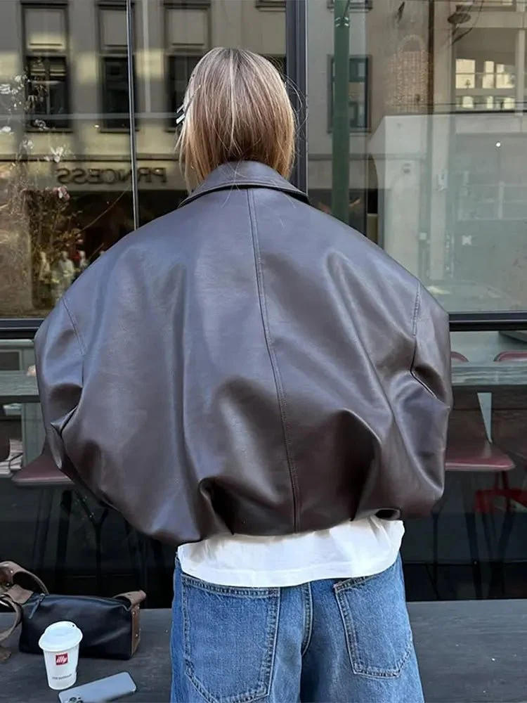 Caroline Vegan Leather Jacket - Image 7