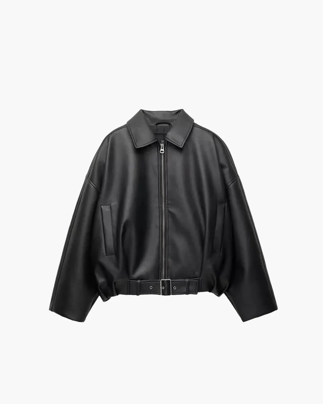 Caroline Vegan Leather Jacket - Image 9