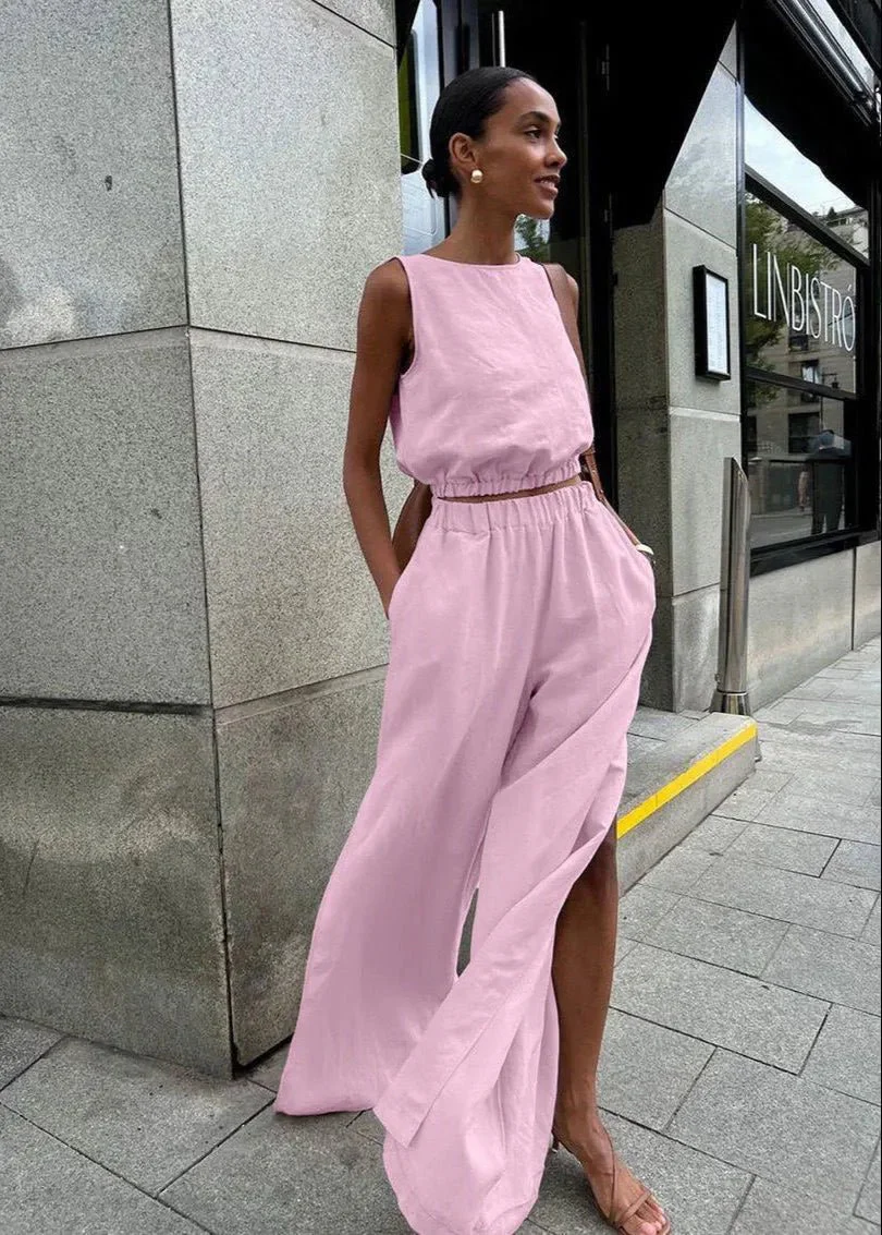 Celeste Wide-Leg Palazzo Set - Image 4
