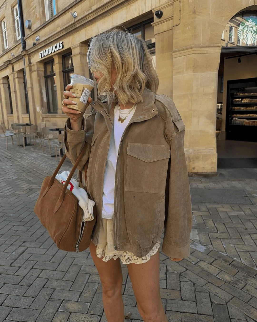 Charice High-Neck Suede Jacket - Image 5