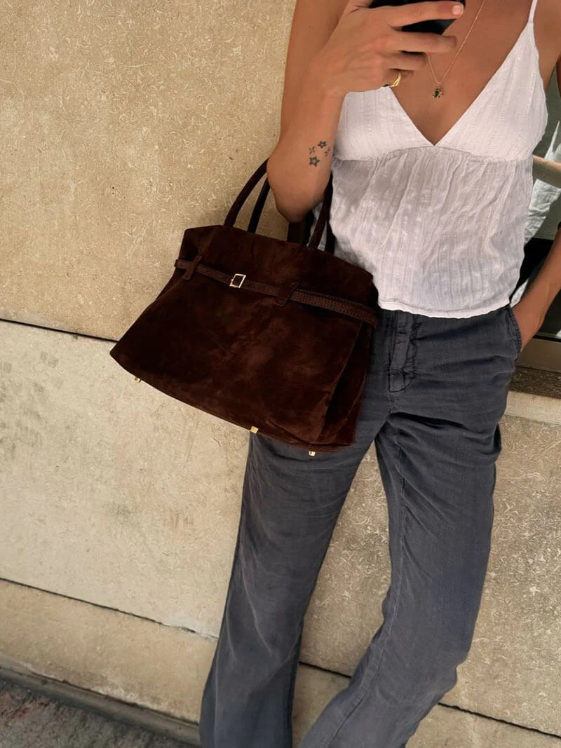 Dalila Suede Bag - Image 8