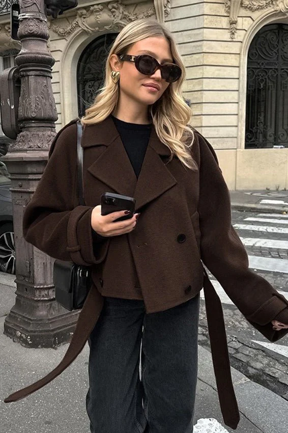 Daphne Short Autumn Winter Coat - Image 3