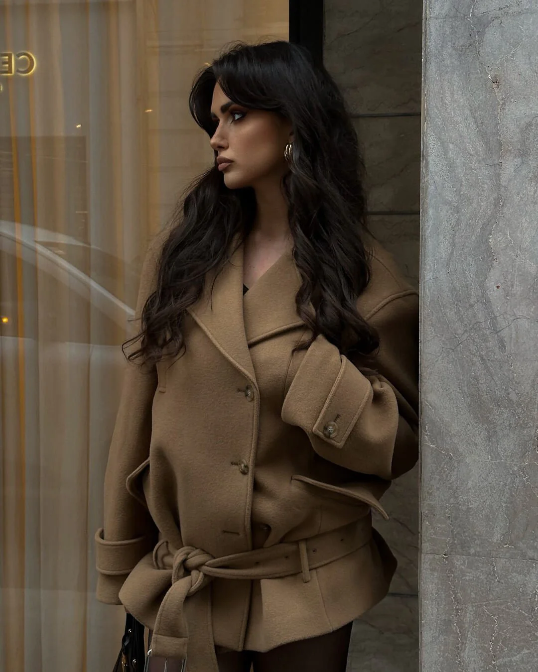 Elaine Belted Short Coat - Image 6