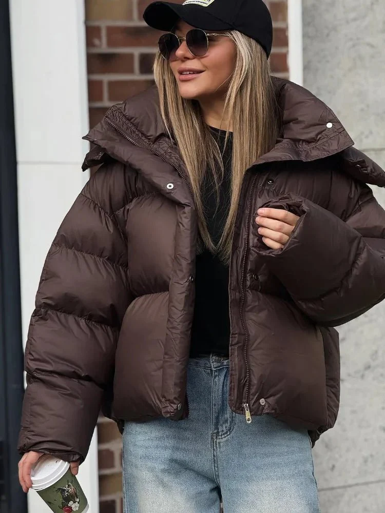 Gaia Short Hooded Puffer Jacket - Image 6