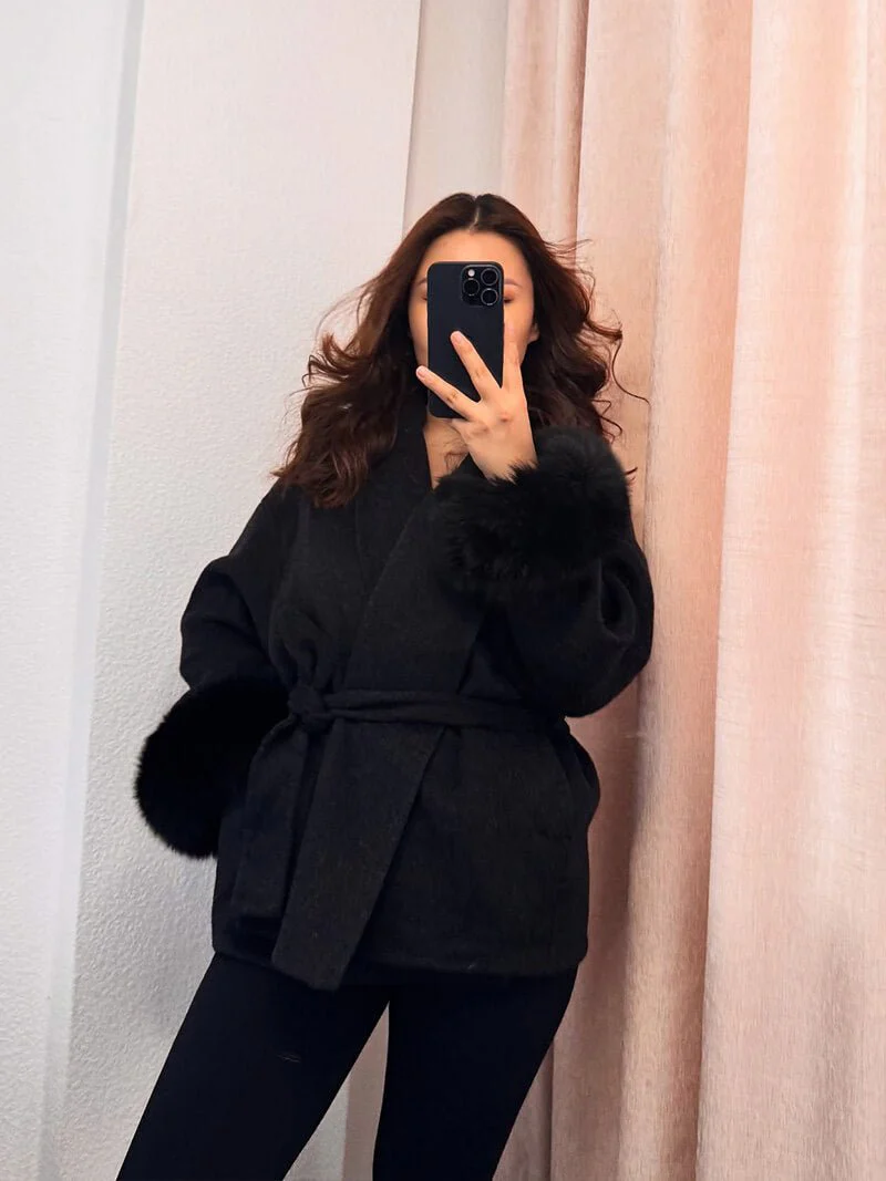 Grace Faux Fur Coat - Image 10