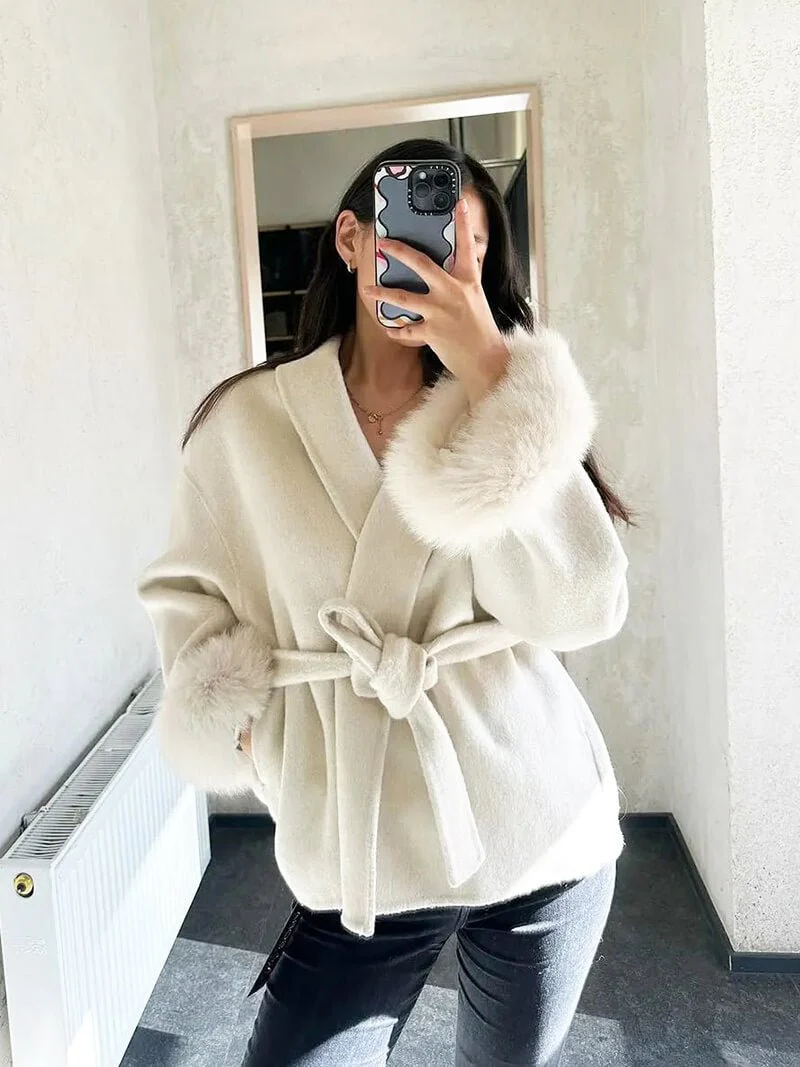 Grace Faux Fur Coat - Image 13