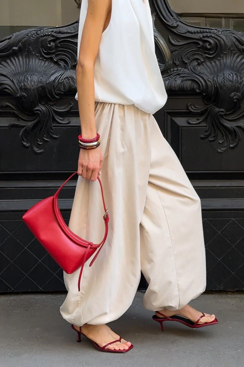 Inga Elastic Waist Baggy Pants - Image 7