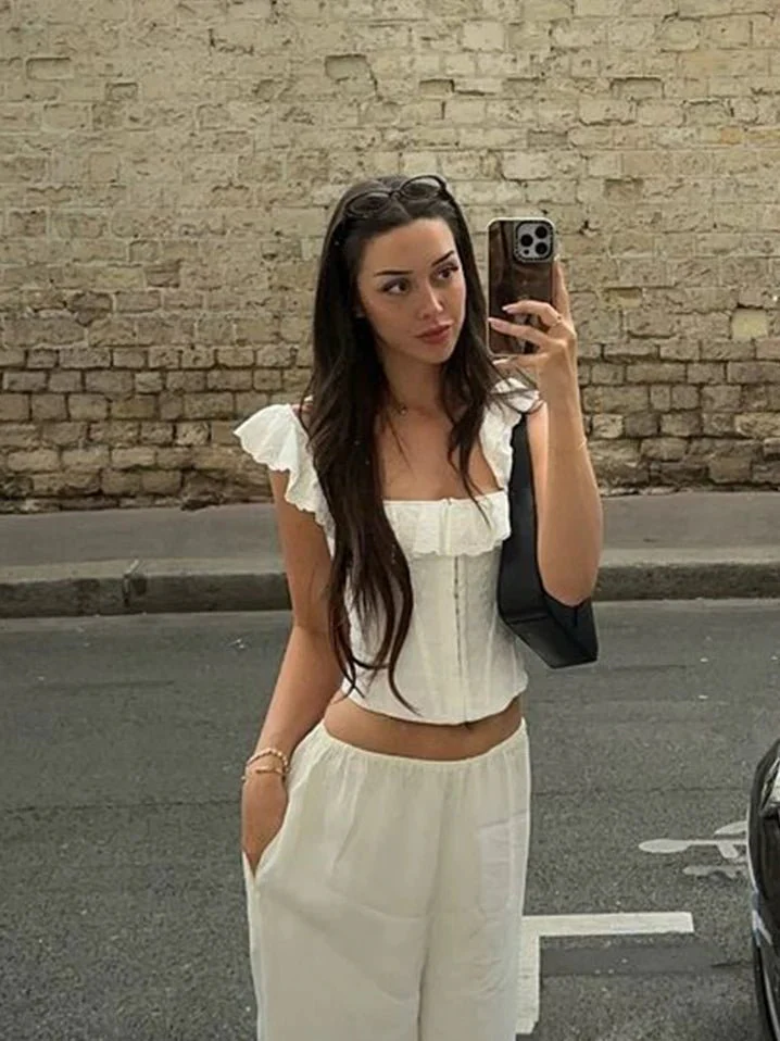 Jamie Ruffled Corset Top - Image 6
