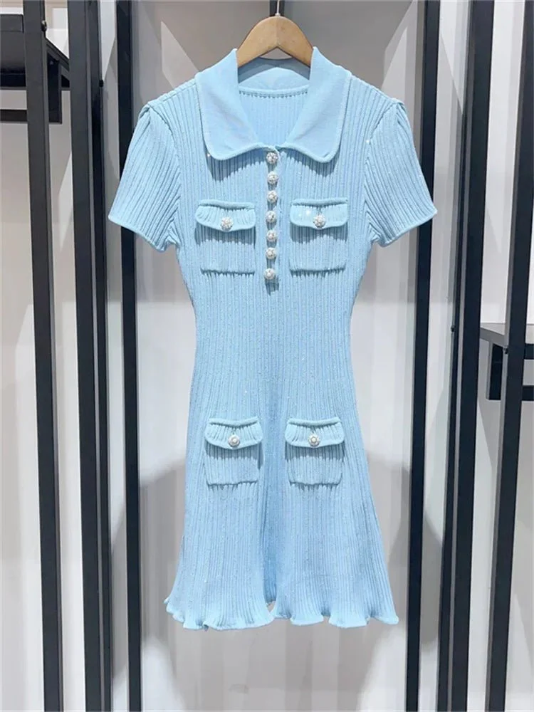 Katya Sequin Knit Mini Dress