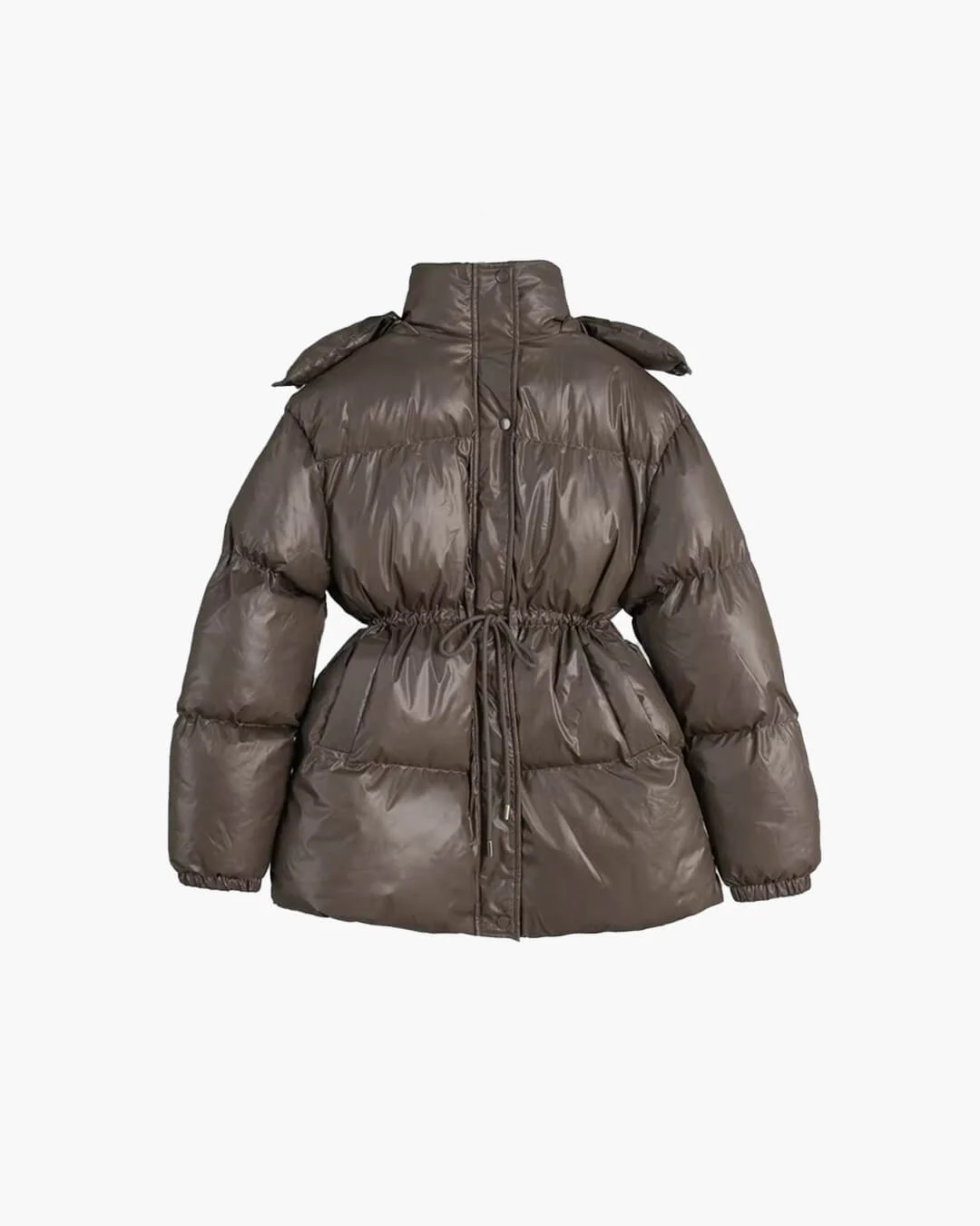 Lorie Drawstring Hooded Puffer Coat - Image 14