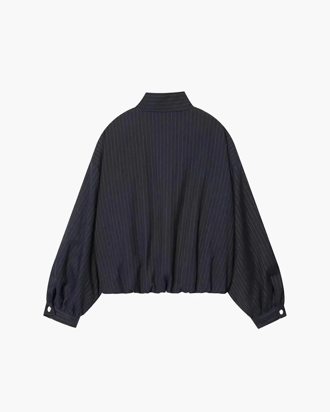 Magnolia Pinstripe Bomber Jacket - Image 7