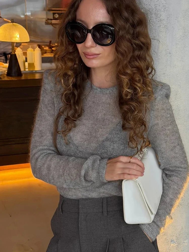 Maricar Slim Fit Sheer Pullover - Image 6