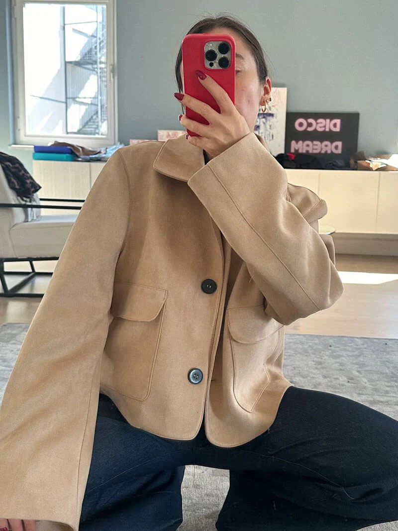 Marissa Faux Suede Jacket - Image 3