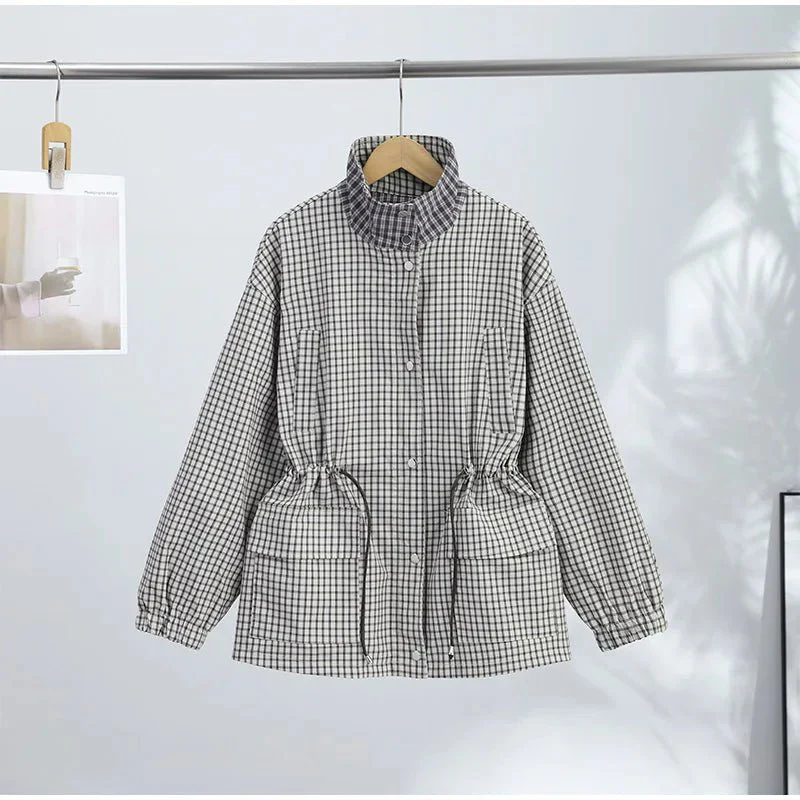 Marnie Check Hooded Zip Jacket - Image 2