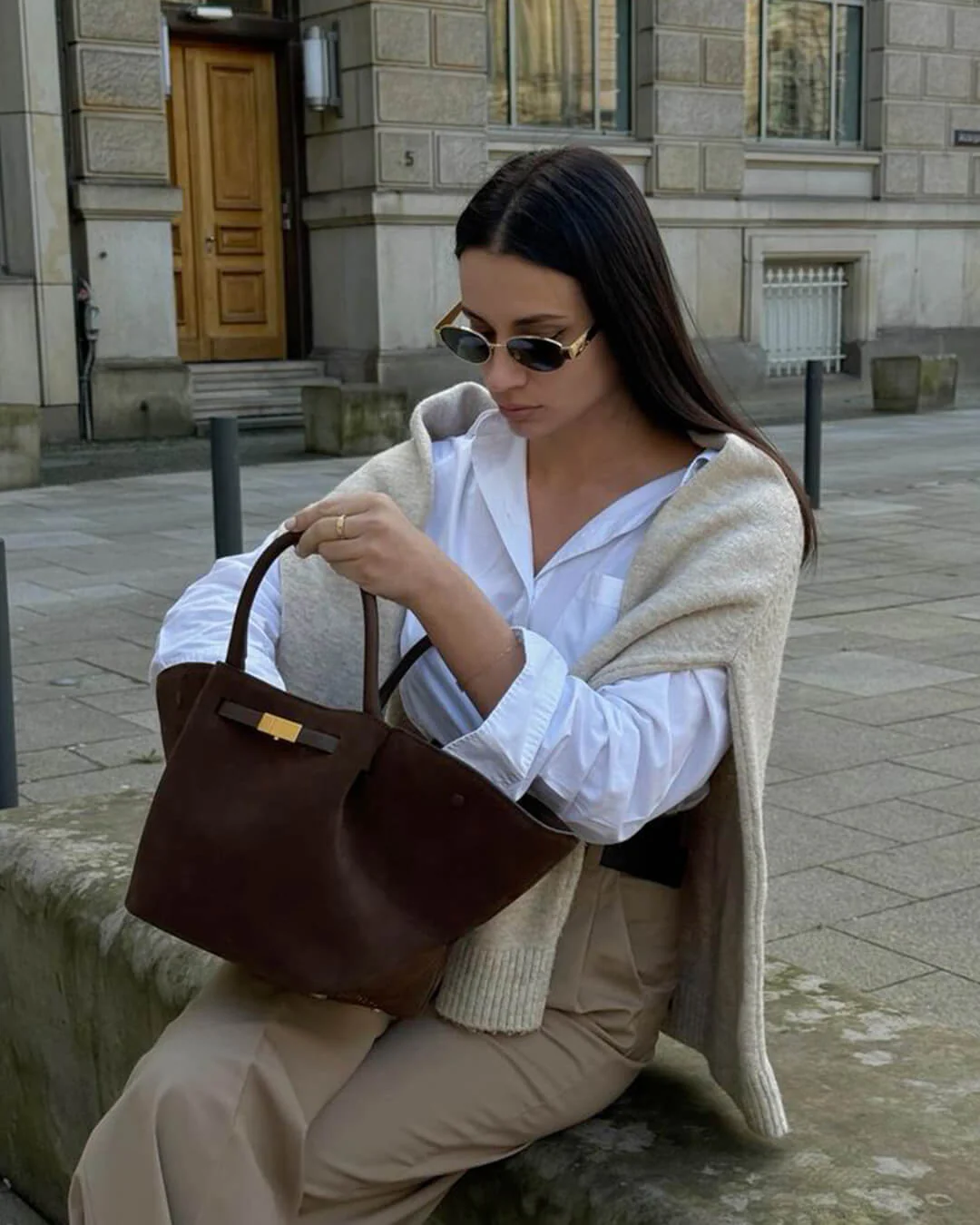 Melanie Suede Bag - Image 5