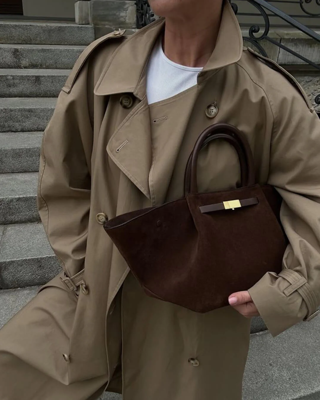 Melanie Suede Bag - Image 7