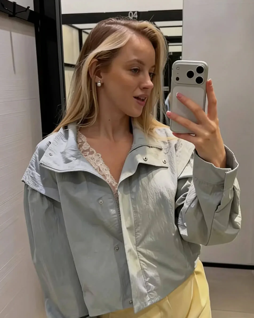 Melisande High Collar Cropped Jacket - Image 5