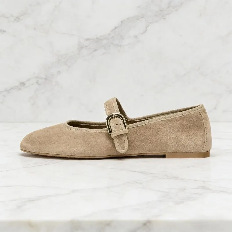 Morgana Suede Ballet Flats - Image 5