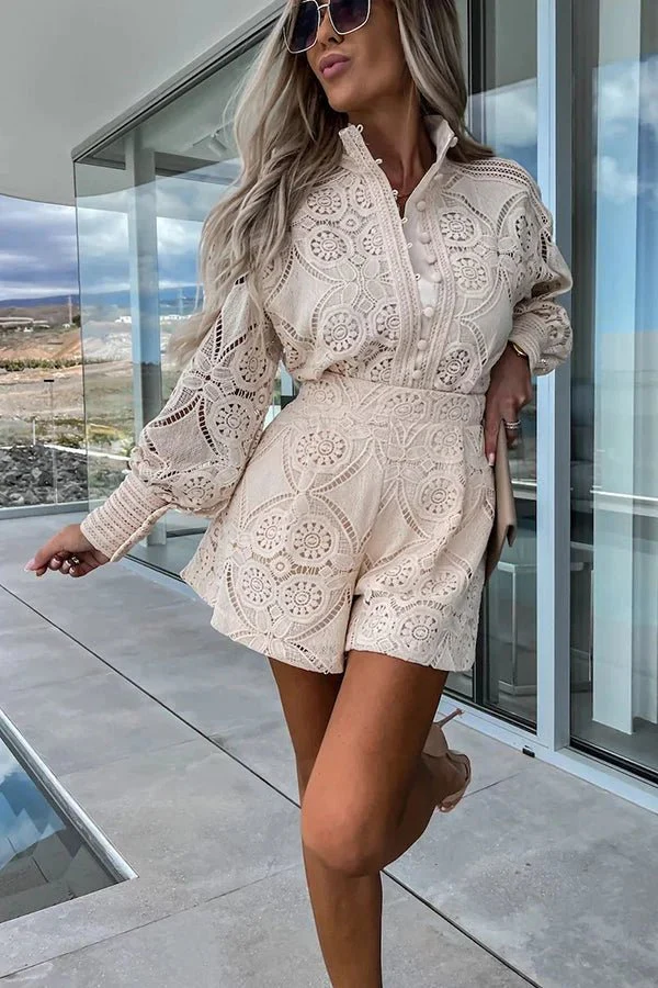 Natalie Lace Embroidered Co-Ord Set - Image 4
