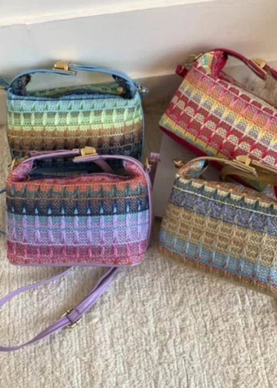Raphaela Woven Raffia Sling Bag - Image 10