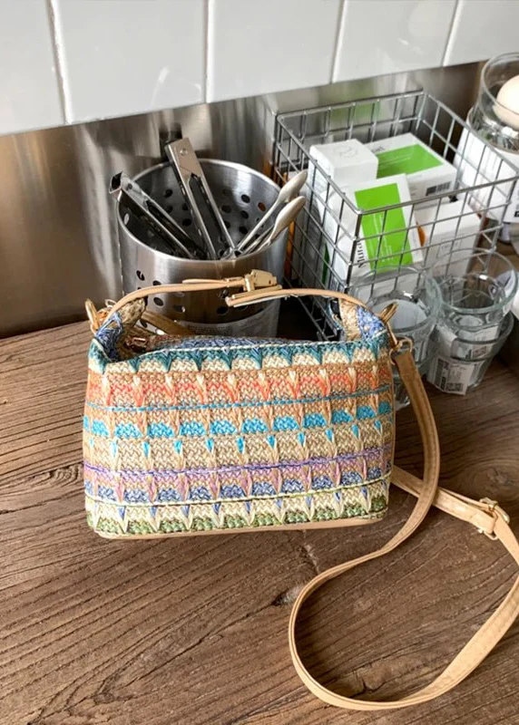 Raphaela Woven Raffia Sling Bag - Image 5