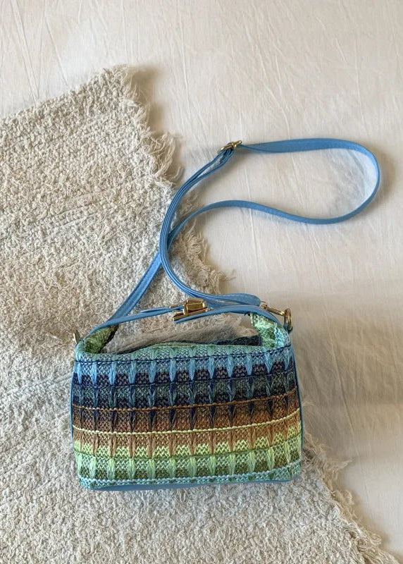 Raphaela Woven Raffia Sling Bag - Image 6