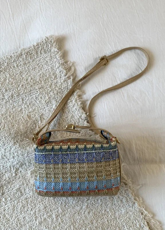 Raphaela Woven Raffia Sling Bag - Image 8