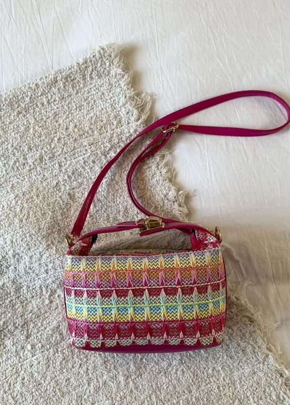 Raphaela Woven Raffia Sling Bag - Image 9