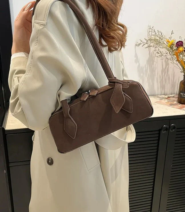 Rebecca Suede Shoulder Bag - Image 2