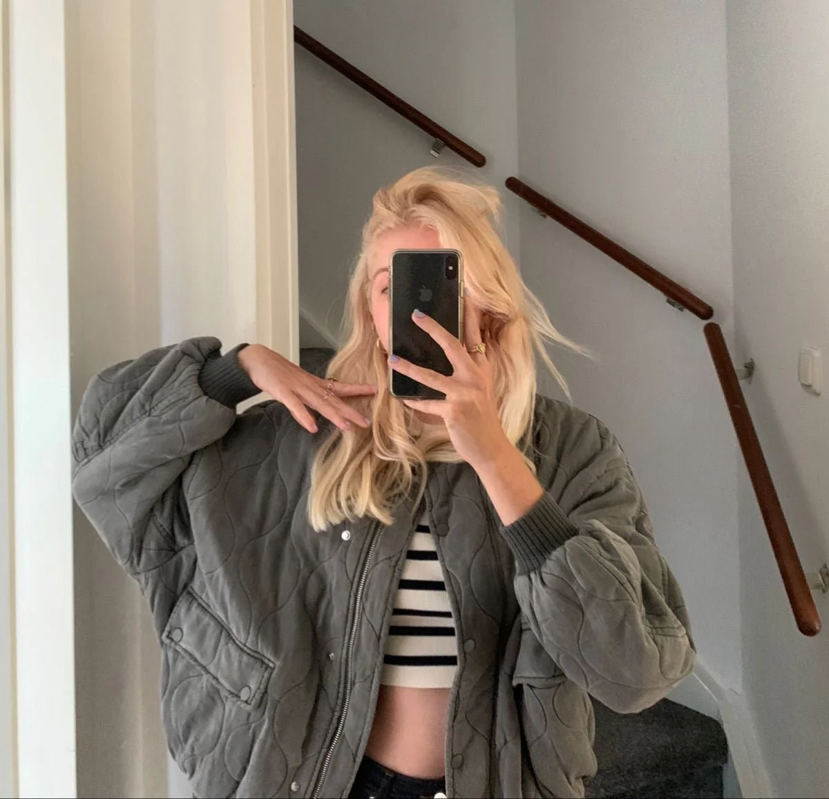 Salma Padded Bomber Jacket - Image 8