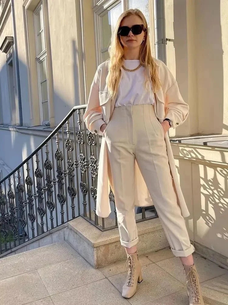 Sofia High Waist Pencil Pants - Image 2