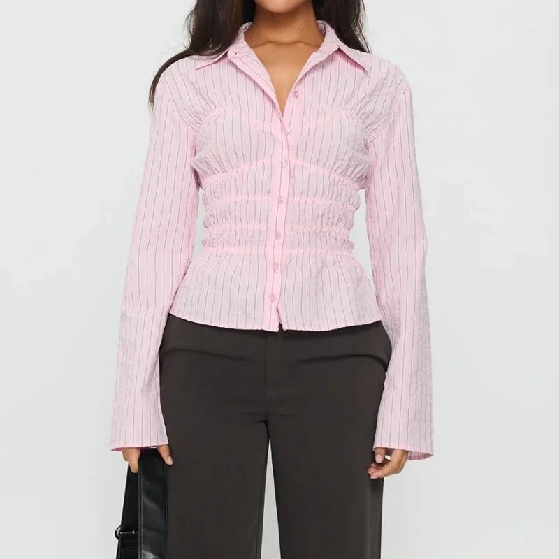 Susan Scrunched  Long Sleeve Blouse - Image 6